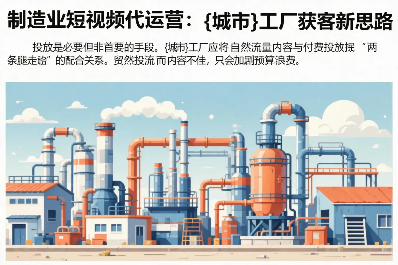 制造业短视频代运营:克拉玛依工厂获客新思路
