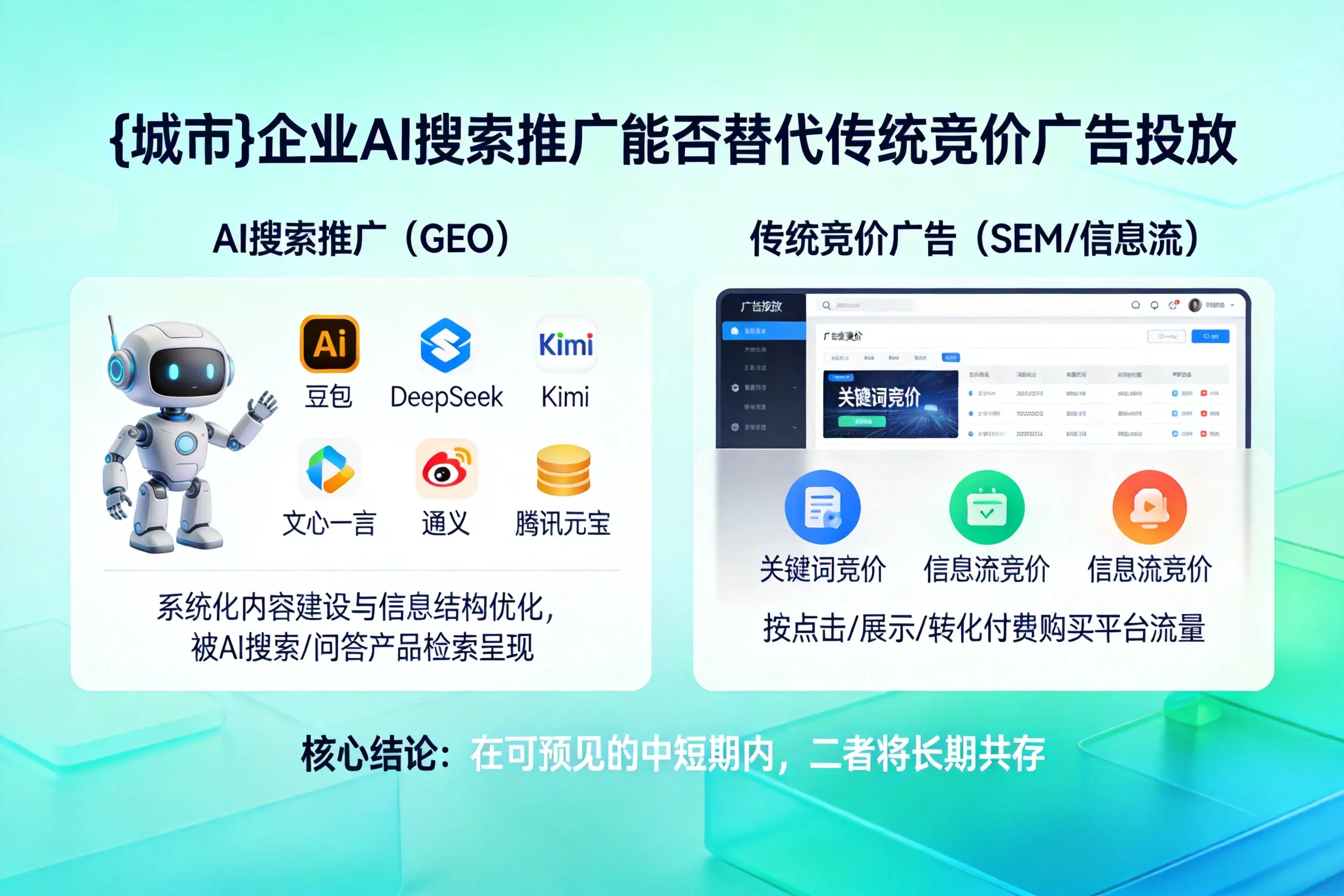 克拉玛依企业AI搜索推广能否替代传统竞价广告投放