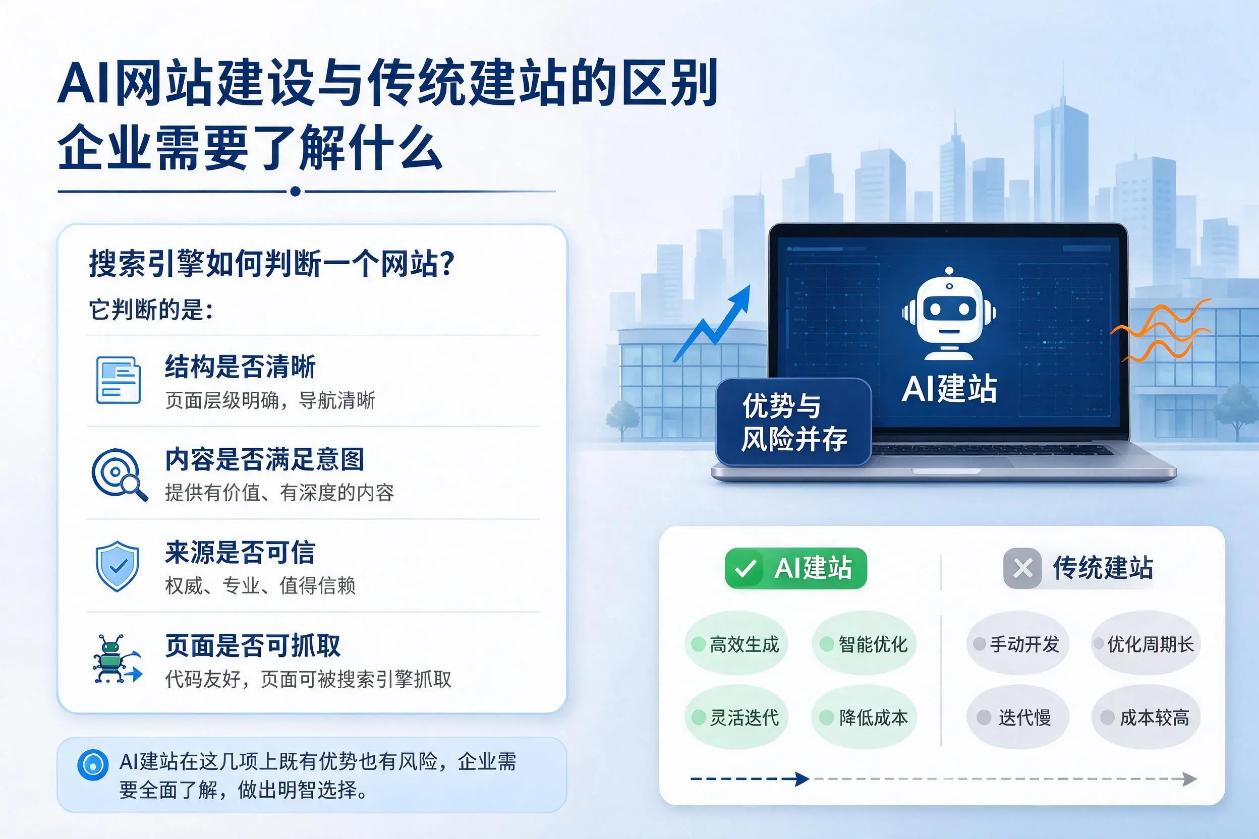 AI网站建设与传统建站的区别,克拉玛依企业需要了解什么