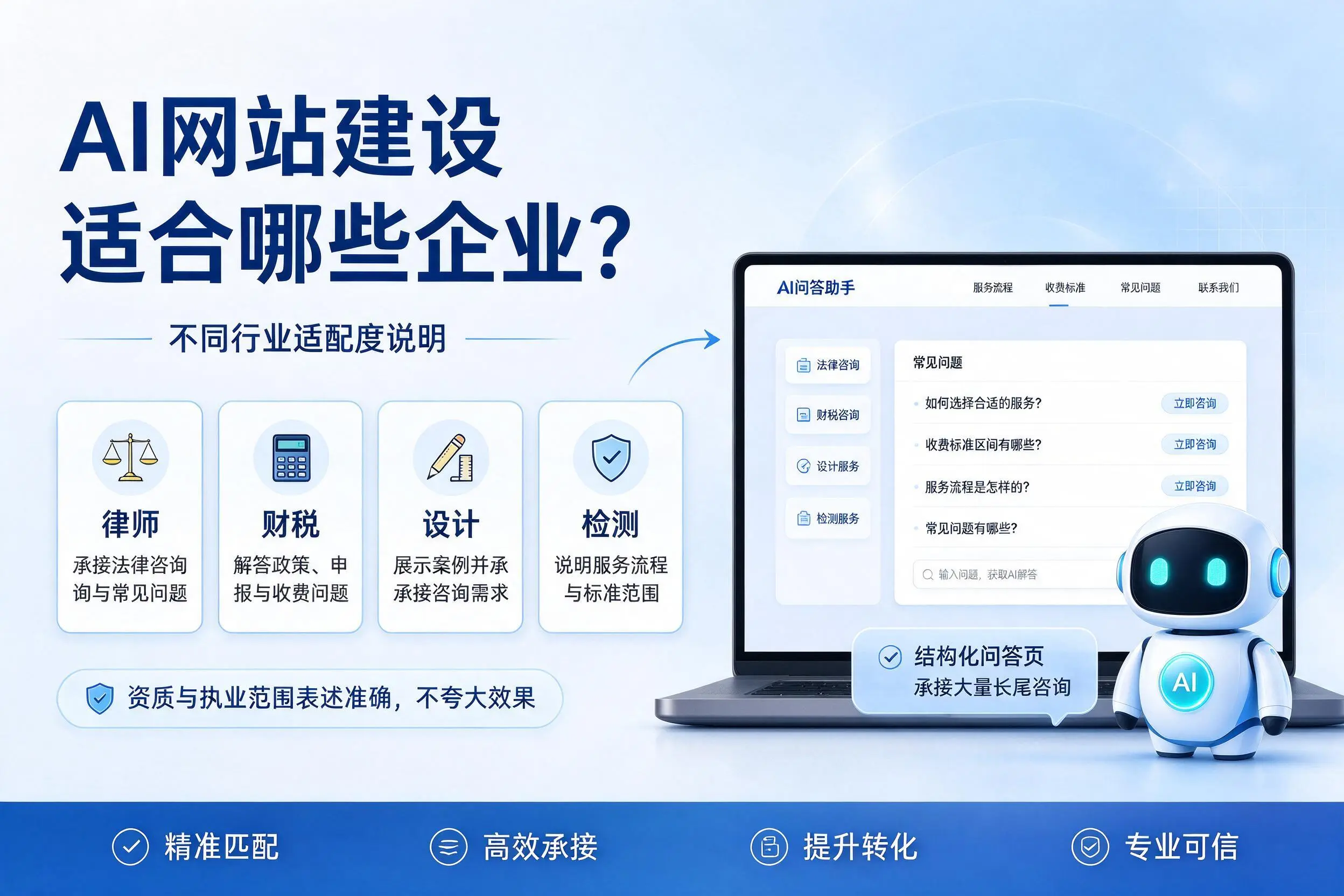 AI网站建设适合哪些企业？克拉玛依不同行业适配度说明